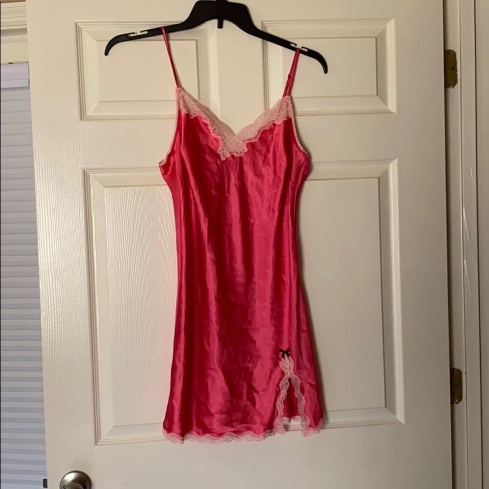 Pink Victoria’s Secret slip lingerie size L